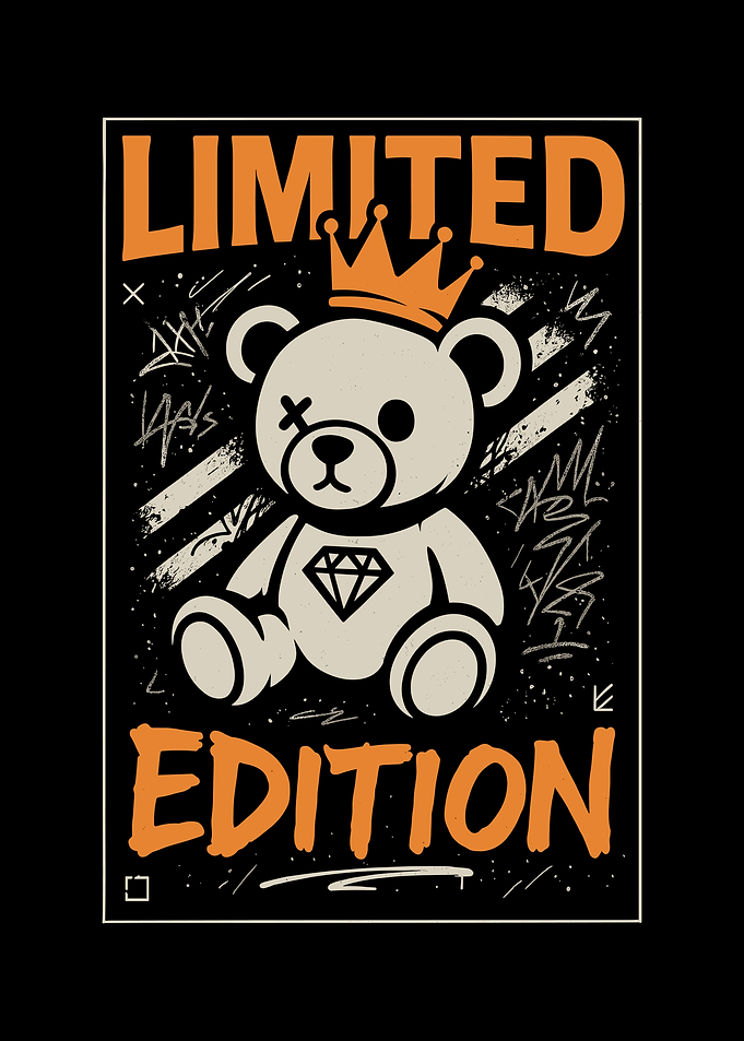 Limited Edition Teddy Bear Graphic