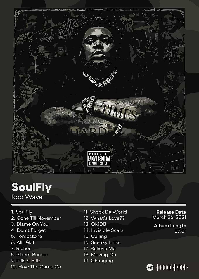 SoulFly Album Cover by Rod Wave