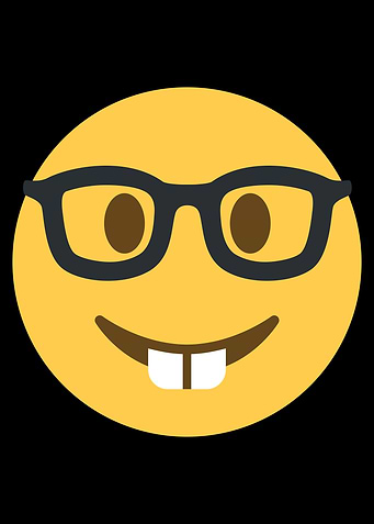 Nerd Emoji with Glasses and Buckteeth