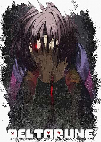 Distressed Deltarune Character Art