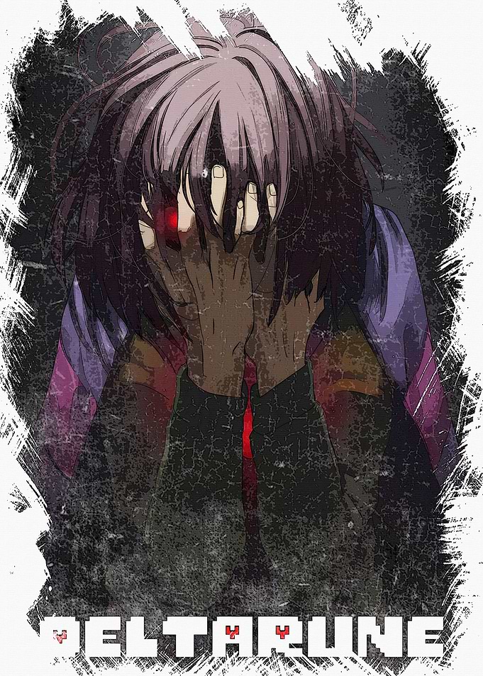 Distressed Deltarune Character Art