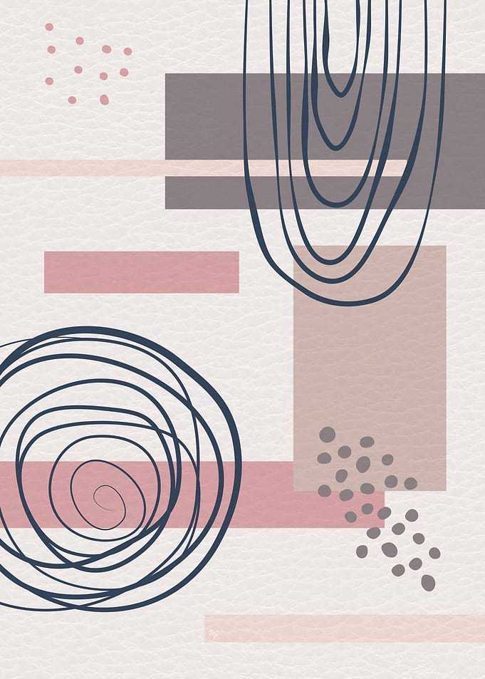 Abstract Muted Shapes Three