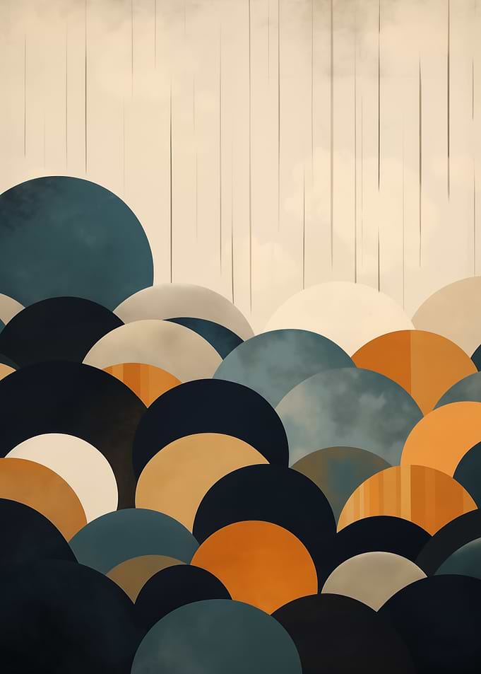 Abstract Circles Landscape