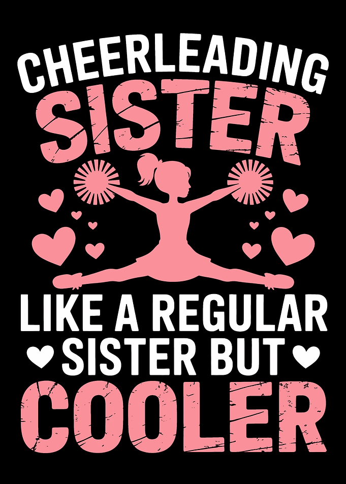Cheerleading Sister Graphic Design