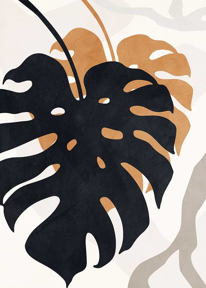 Monstera Leaf Art Print