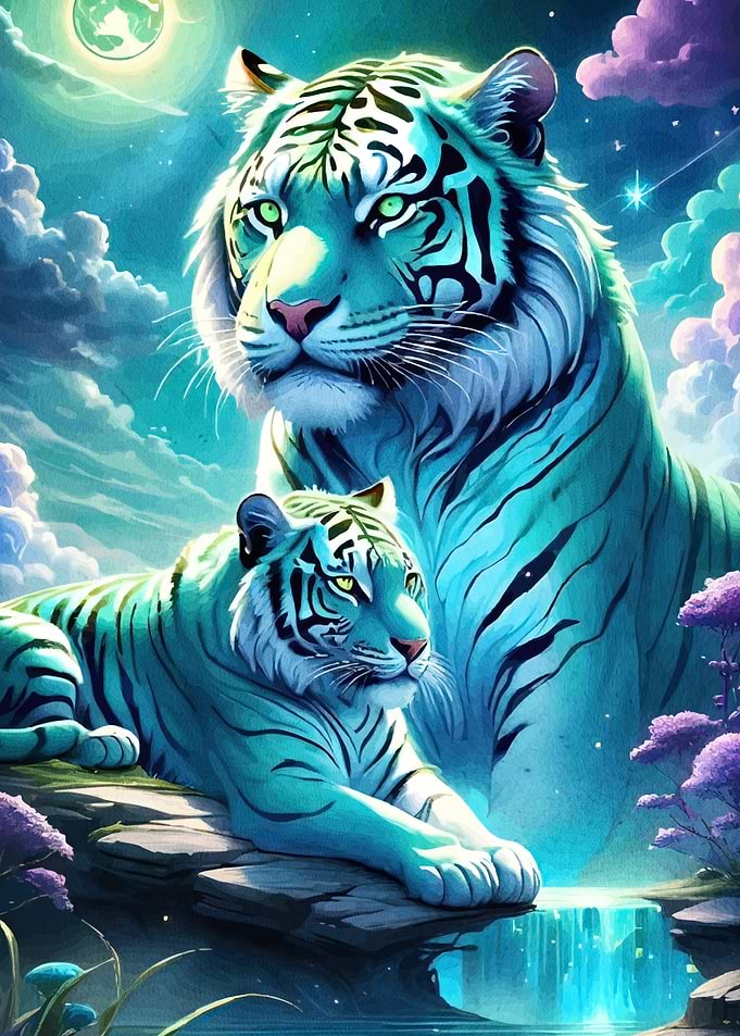 Two Tigers Moonlight