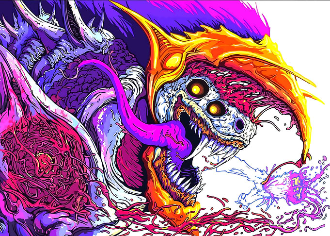 Hyperbeast Monster Illustration