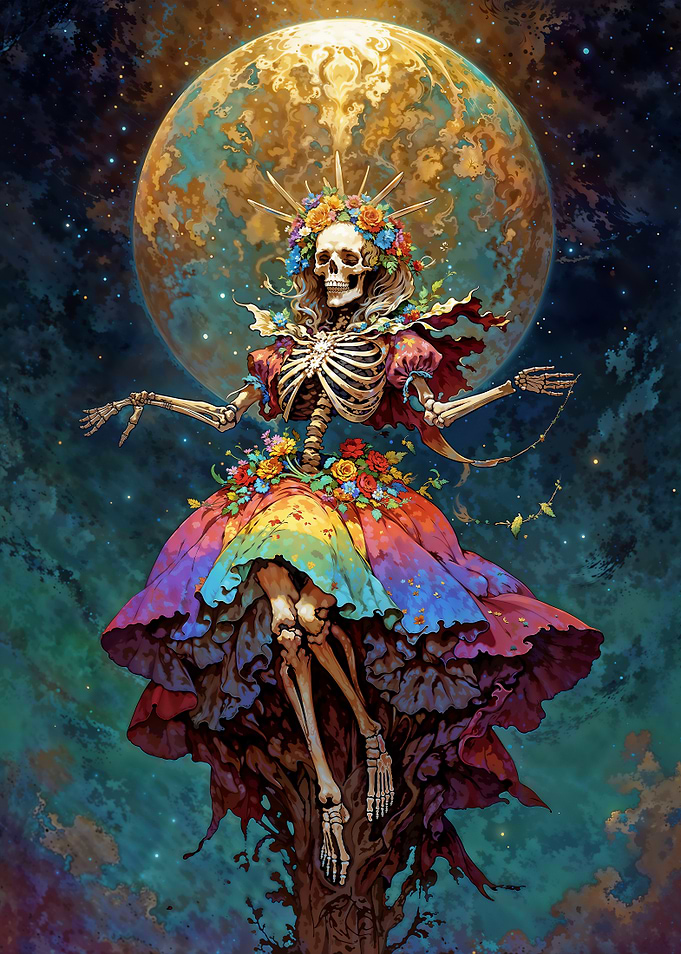 Rainbow Santa Muerte
