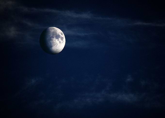 Full Moon in the Night Sky