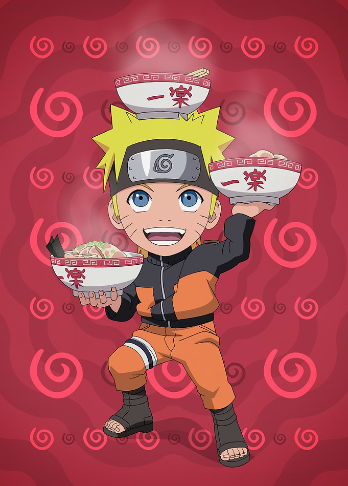 Chibi Naruto Juggling Ramen – Too Many Noodles