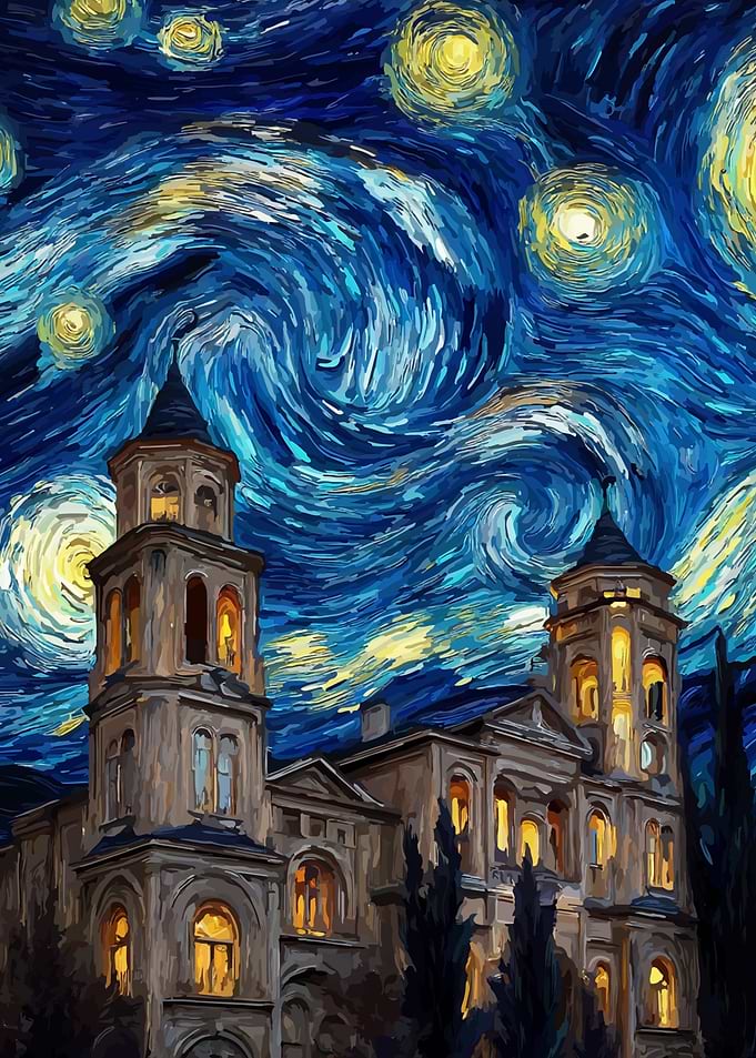 Starry Night Building Impression