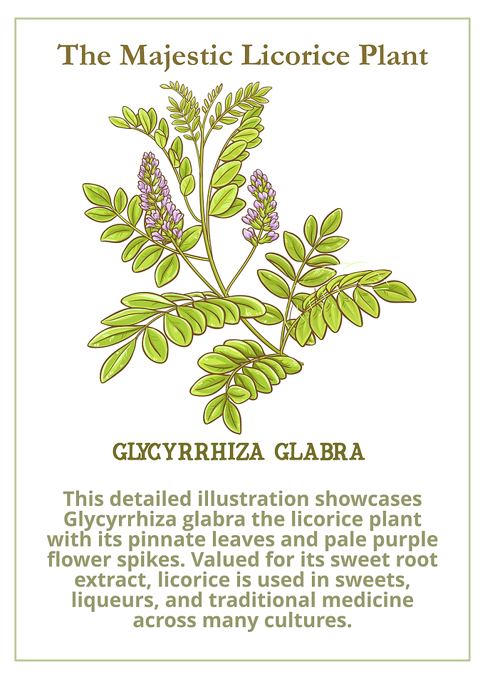 Majestic Licorice Plant Illustration