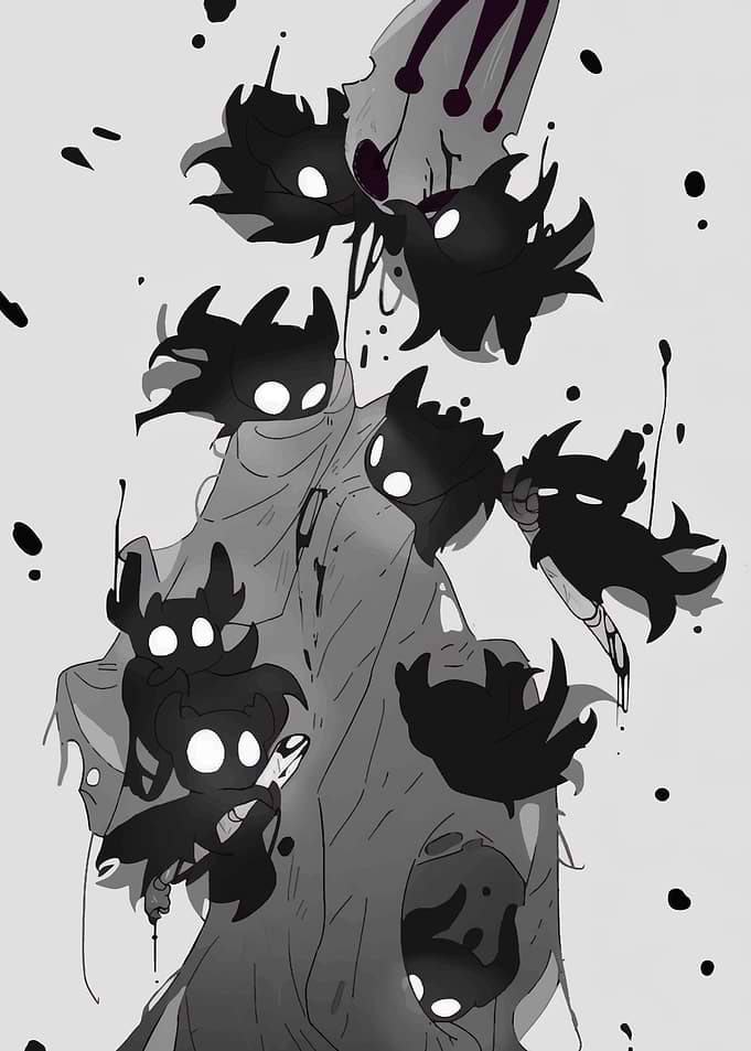 digital art character Hollow Knight Shade