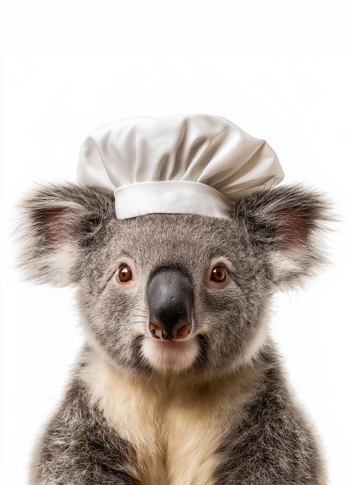 Koala Chef Portrait
