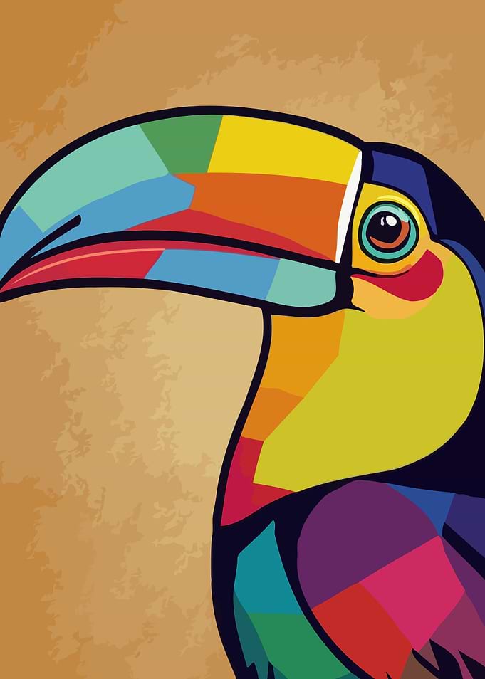 Colorful Toucan Portrait