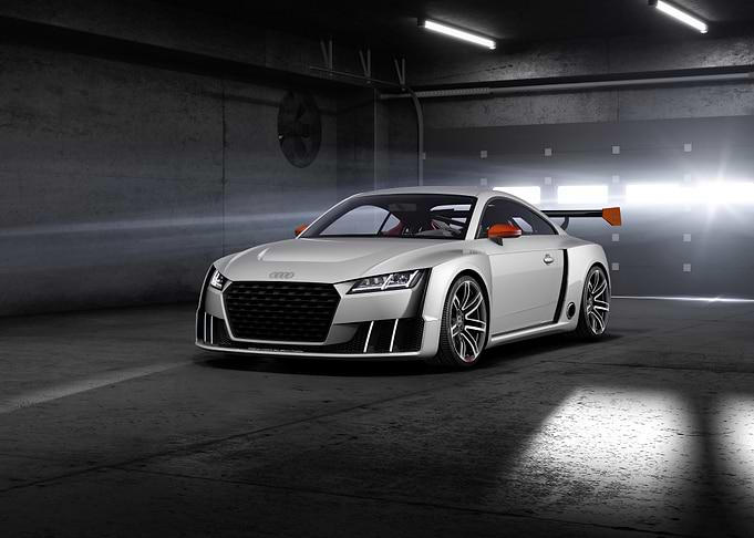 White Audi TT Race Car