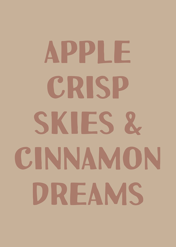 Apple Crisp Skies and Cinnamon Dreams