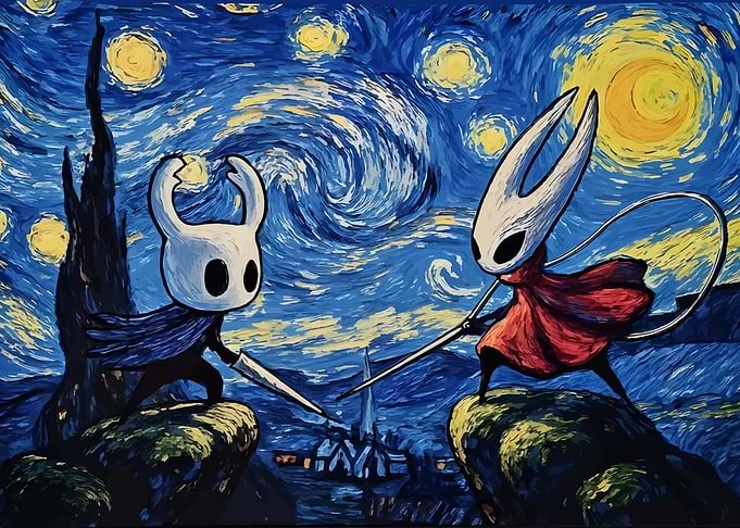 Hollow Knight Starry Night Parody