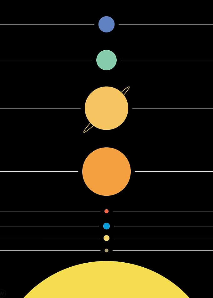 Solar System Planets Illustration