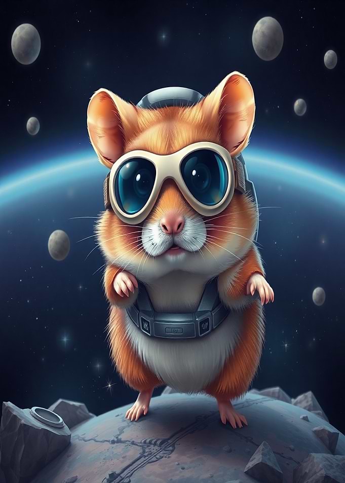 Hamster Astronaut in Space