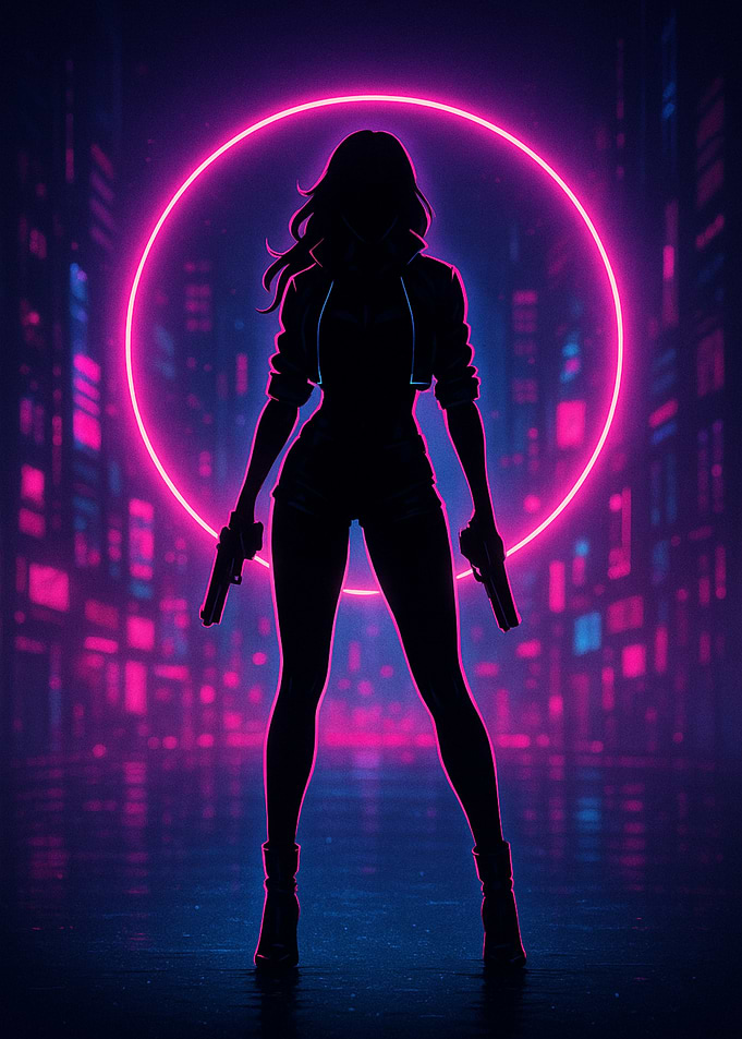 Neon Gun Waifu