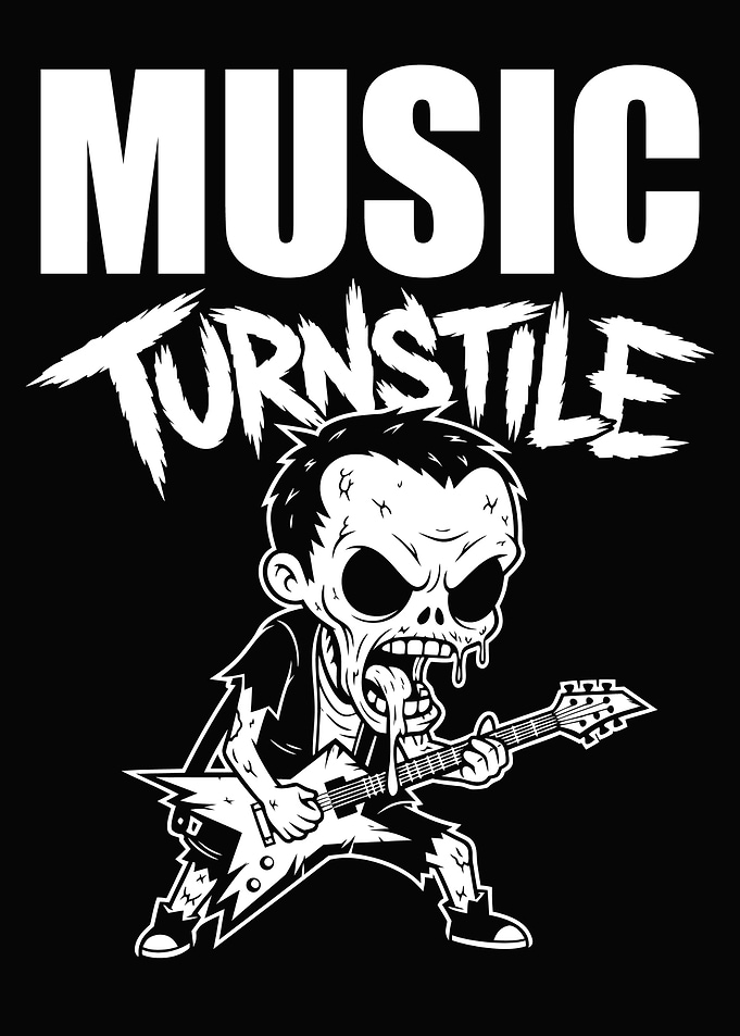 Music Turnstile Zombie Cartoon