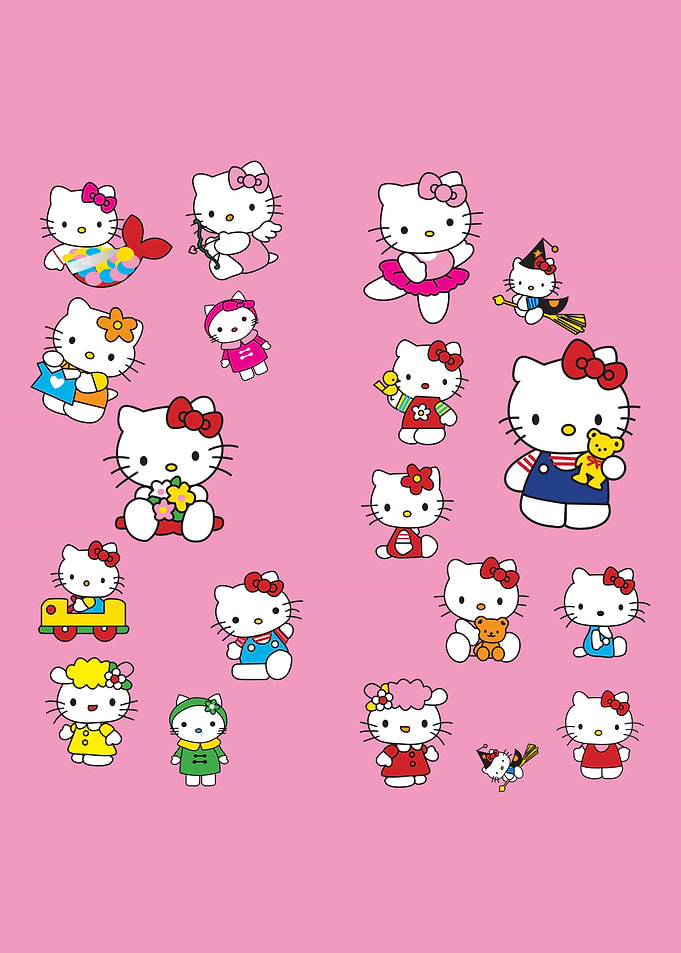 Hello Kitty Character Collage