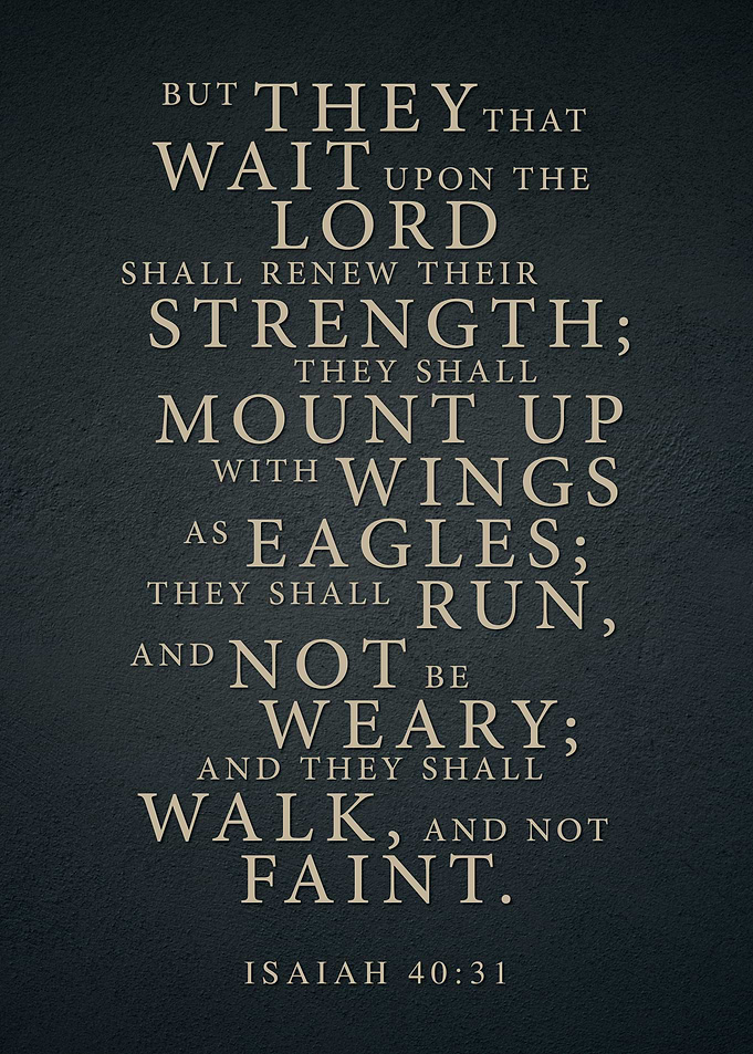 Isaiah 40:31 Scripture Art