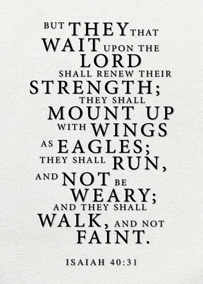 Isaiah 40:31 Scripture Text Art