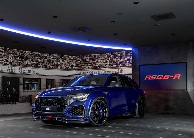 Blue ABT RSQ8-R Car Studio Shot