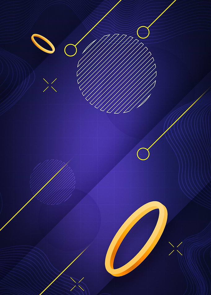 Abstract Geometric Dark Blue Background