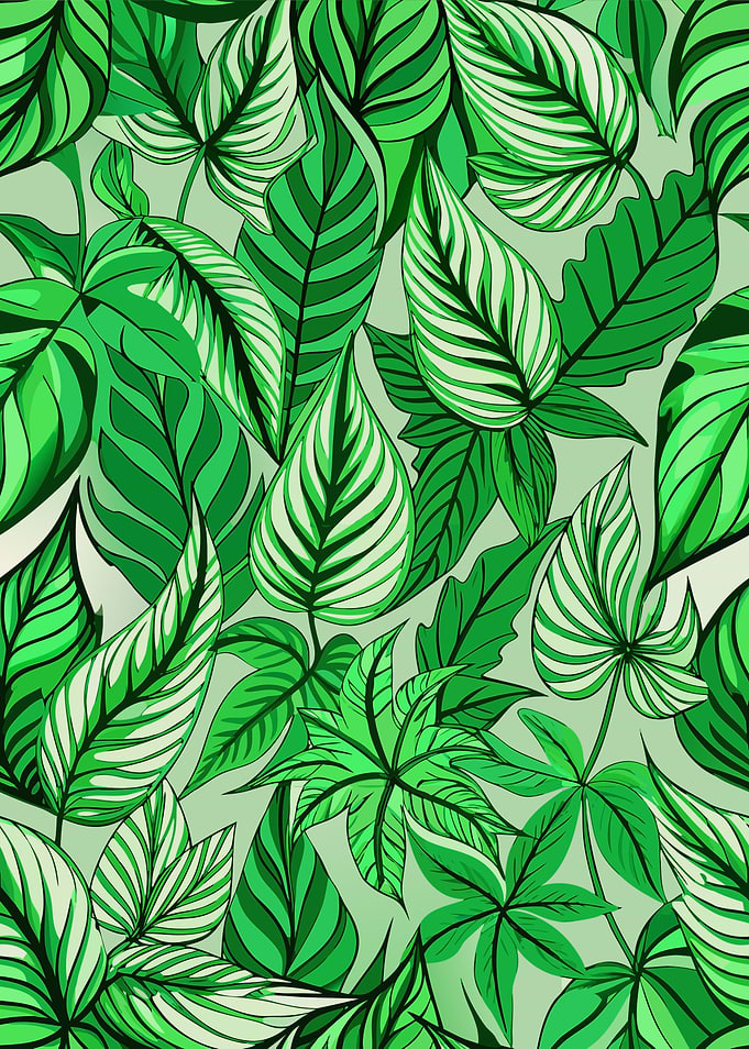 Green Leaves Pattern