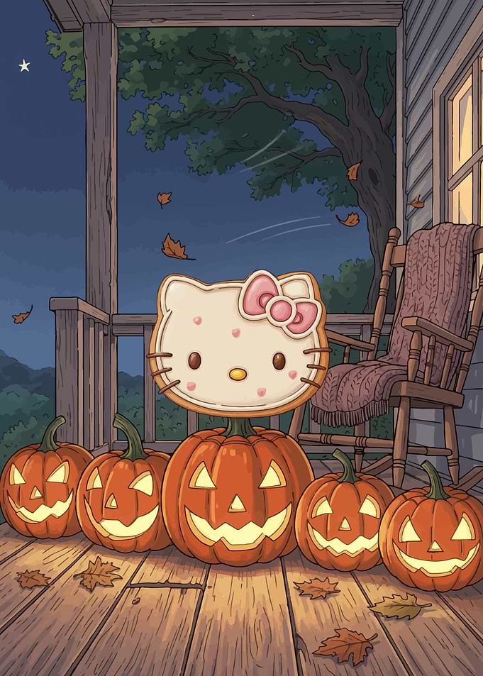 Hello Kitty Halloween Pumpkin Patch