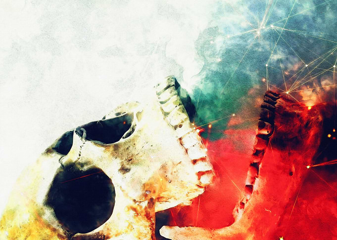 Skull Abstract Art