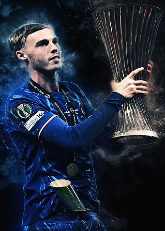 Palmer Player Holding Trophy