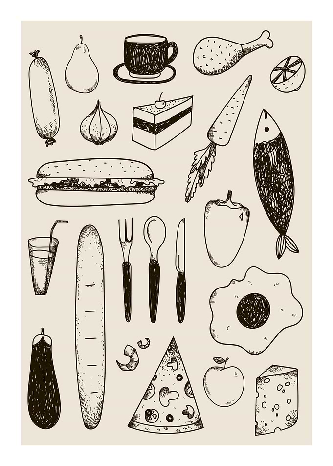 Food Sketch Illustration