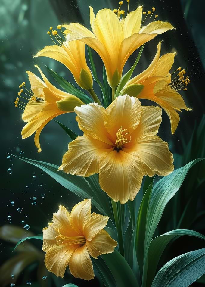 Yellow Lily Bouquet