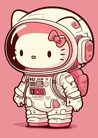 Hello Kitty Astronaut Cartoon