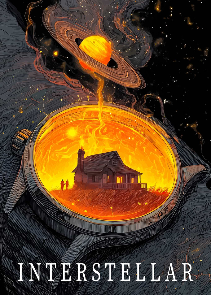 Interstellar Movie Poster Watch Design