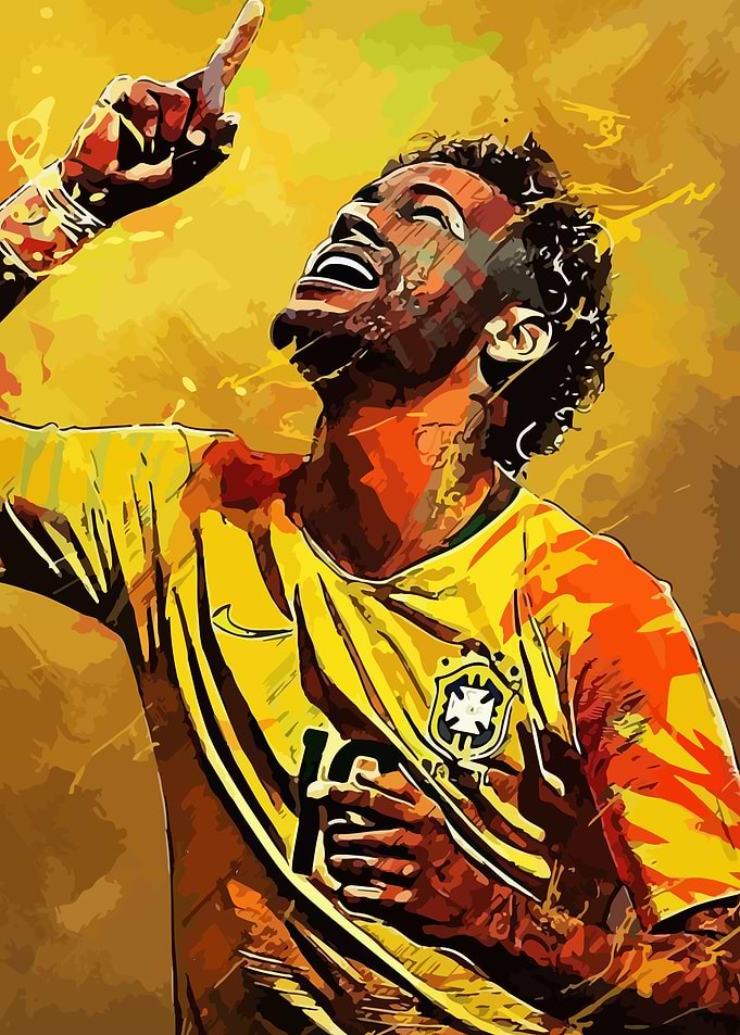 Neymar Celebration Art