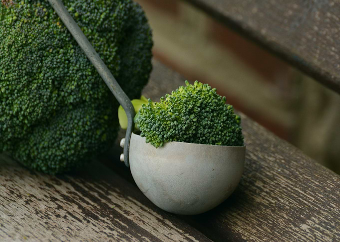 Broccoli Still Life on Wooden Surface