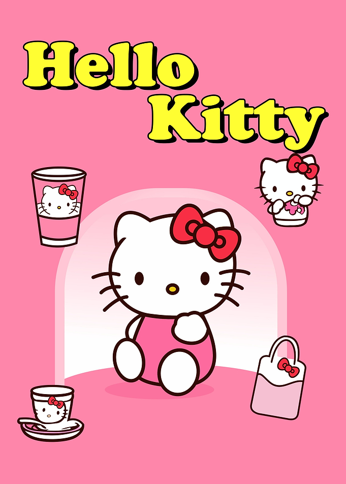 Hello Kitty Pink Background