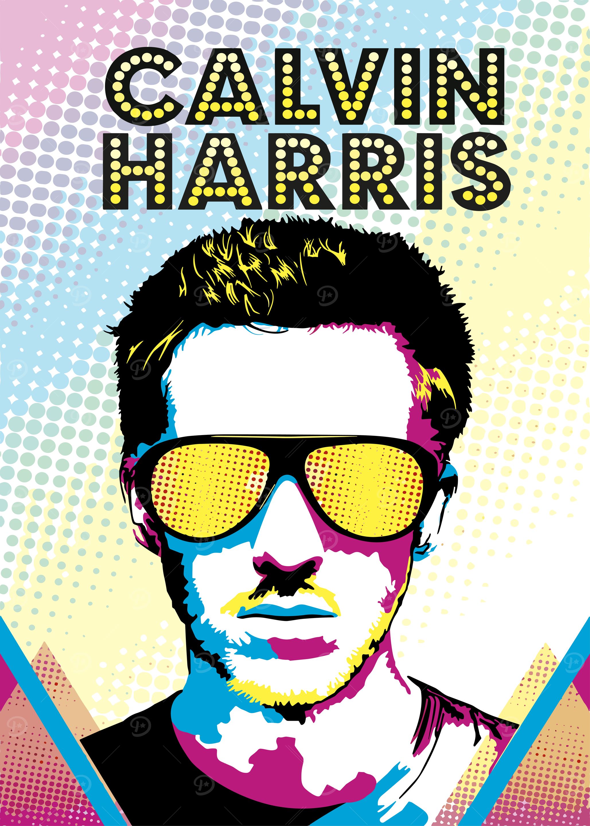 Calvin Harris Pop Art Portrait
