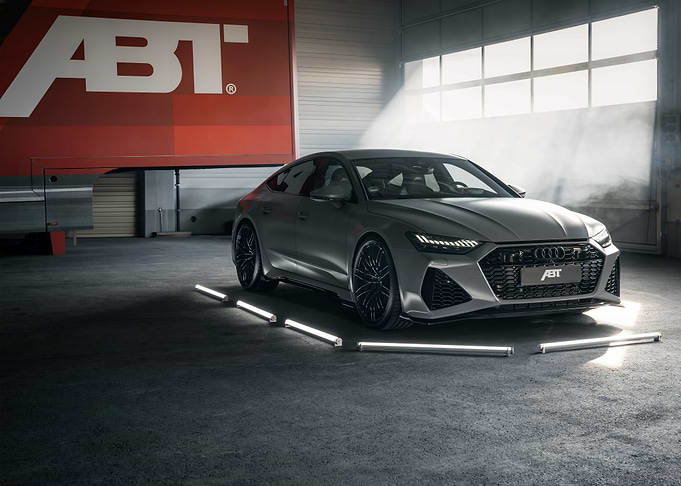 Gray Audi RS7 ABT in Studio
