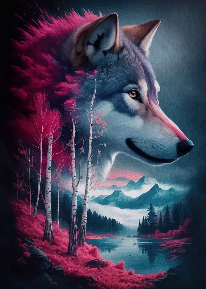 Wolf and Landscape