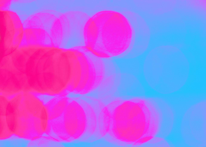 Abstract Pink and Blue Bokeh
