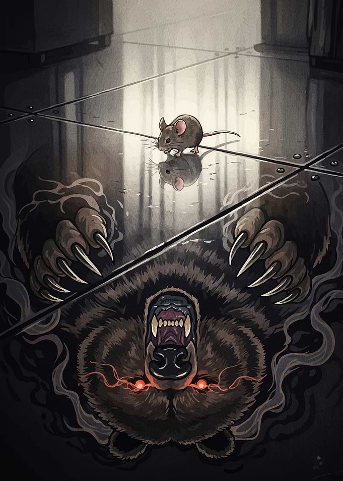 Mouse and Bear Reflection