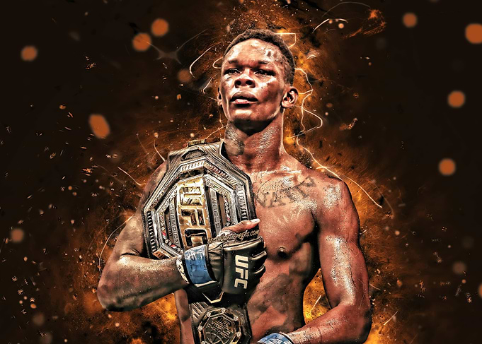 Adesanya UFC Champion Portrait