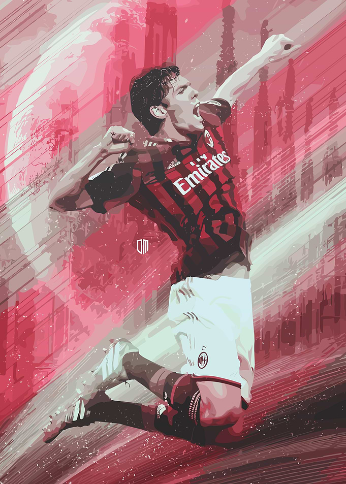 kaka Soccer Player Celebration Art