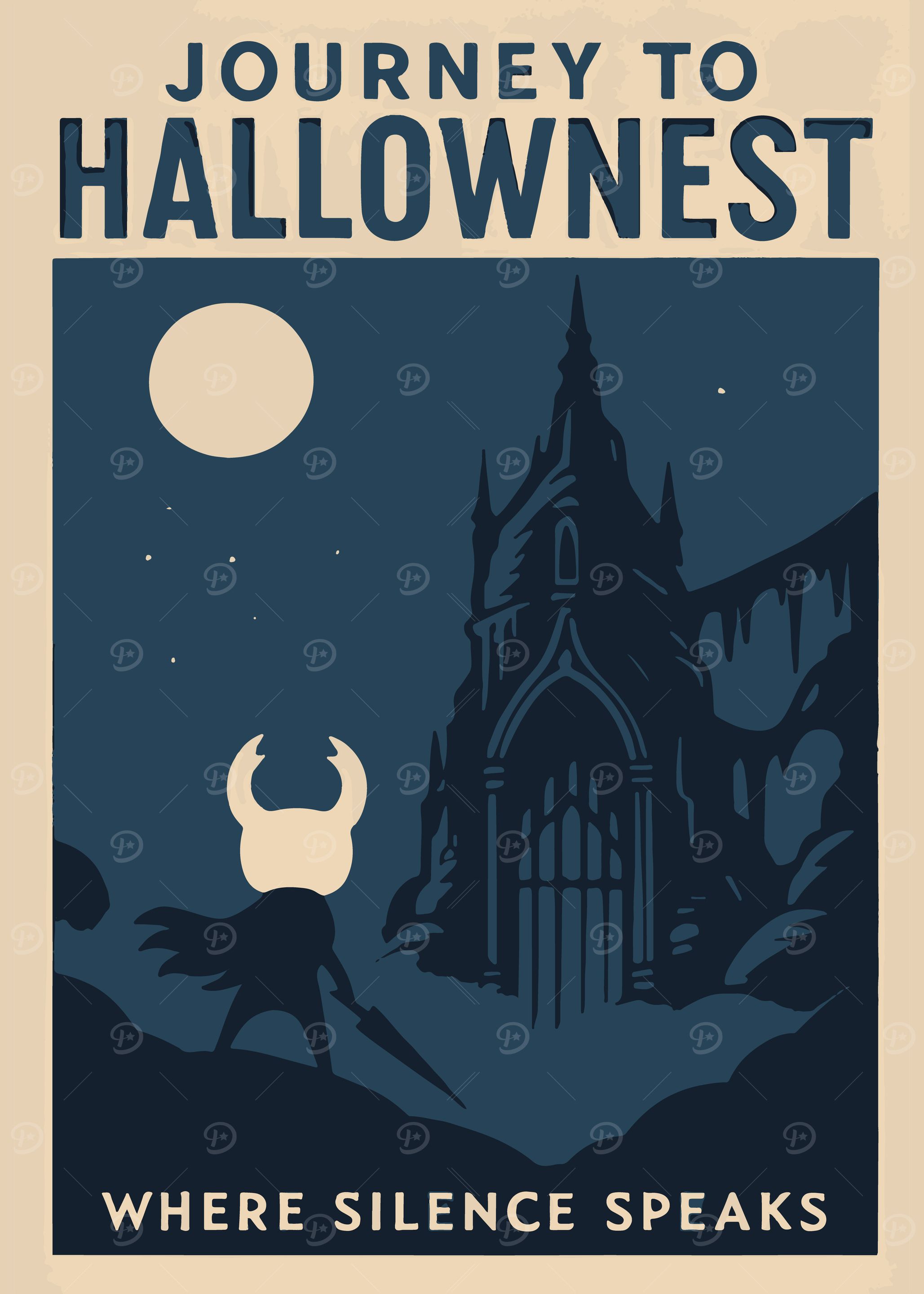 Journey to Hallownest: Hollow Knight Poster